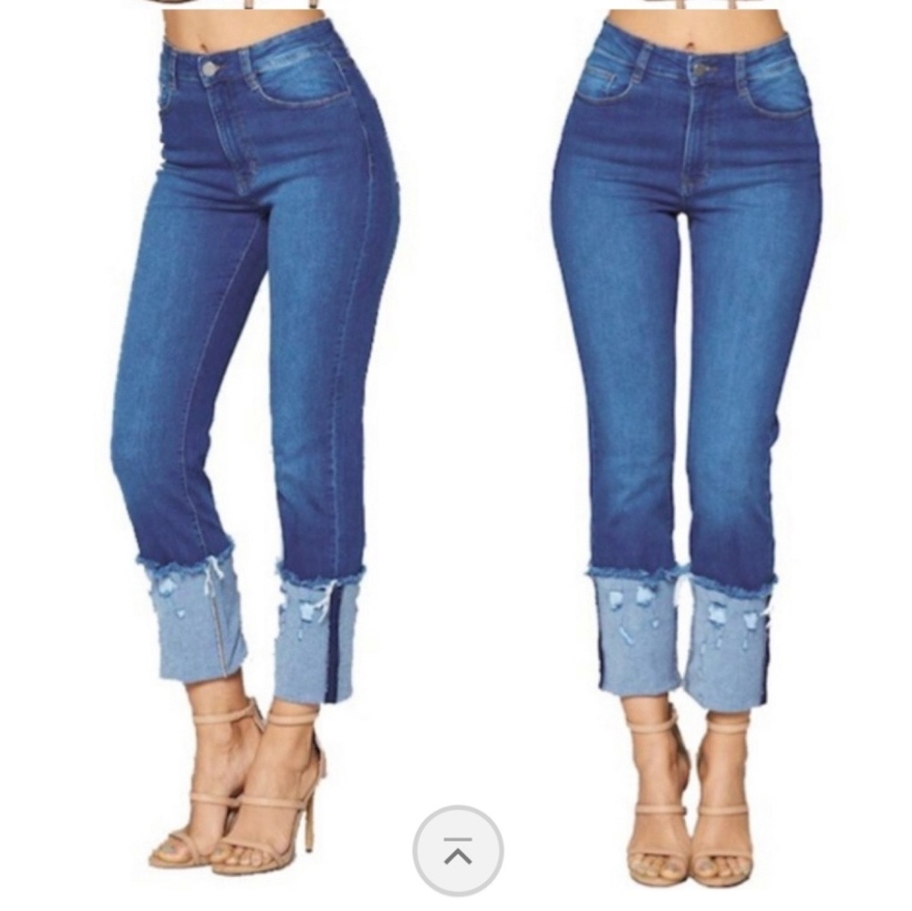 ⭐CROPPED JEANS!⭐!Hi Rise Jean's with cropped hems